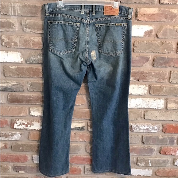 LUCKY BRAND Women’s Button Fly Bootcut Distressed Jeans 12 - Picture 2 of 4